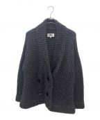 MM6 Maison Margielaエムエムシックスメゾンマルジェラ）の古着「ワッフルニットカーディガン」｜グレー