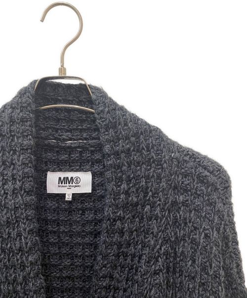 MM6 Maison Margiela（エムエムシックスメゾンマルジェラ）MM6 Maison Margiela (エムエムシックス メゾンマルジェラ) ワッフルニットカーディガン グレー サイズ:XSの古着・服飾アイテム
