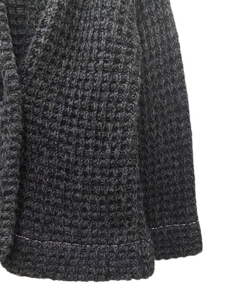 MM6 Maison Margiela（エムエムシックスメゾンマルジェラ）MM6 Maison Margiela (エムエムシックス メゾンマルジェラ) ワッフルニットカーディガン グレー サイズ:XSの古着・服飾アイテム