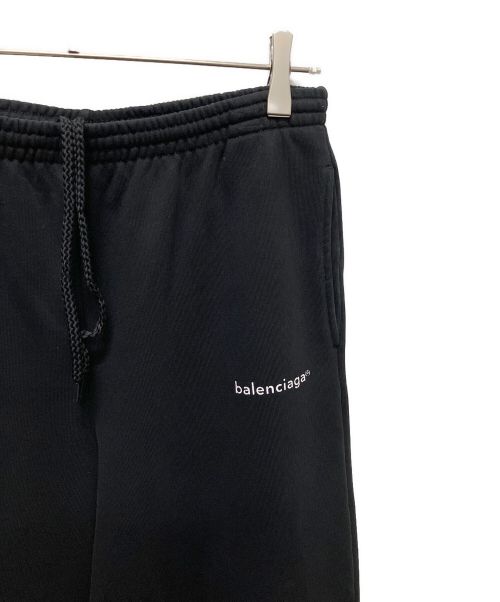 BALENCIAGA（バレンシアガ）BALENCIAGA (バレンシアガ) ライトロゴスウェットパンツ ブラック サイズ:-の古着・服飾アイテム
