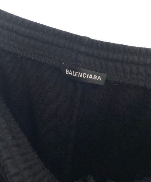 BALENCIAGA（バレンシアガ）BALENCIAGA (バレンシアガ) ライトロゴスウェットパンツ ブラック サイズ:-の古着・服飾アイテム
