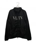 VALENTINOヴァレンティノ）の古着「VLTNロゴナイロンジャケット」｜ブラック