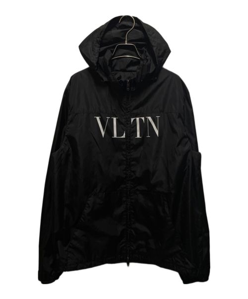 VALENTINO（ヴァレンティノ）VALENTINO (ヴァレンティノ) VLTNロゴナイロンジャケット ブラック サイズ:48の古着・服飾アイテム