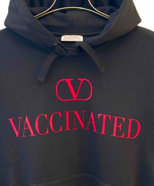 VALENTINO（ヴァレンティノ）VALENTINO (ヴァレンティノ) cloney ロゴパーカー ブラック サイズ:Sの古着・服飾アイテム
