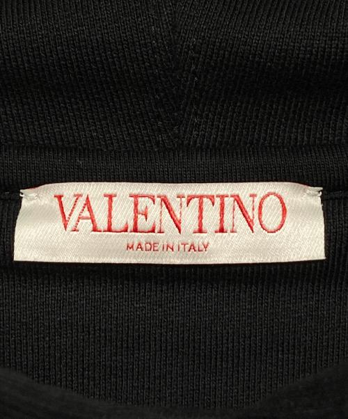 VALENTINO（ヴァレンティノ）VALENTINO (ヴァレンティノ) ロゴパーカー ブラック サイズ:Sの古着・服飾アイテム