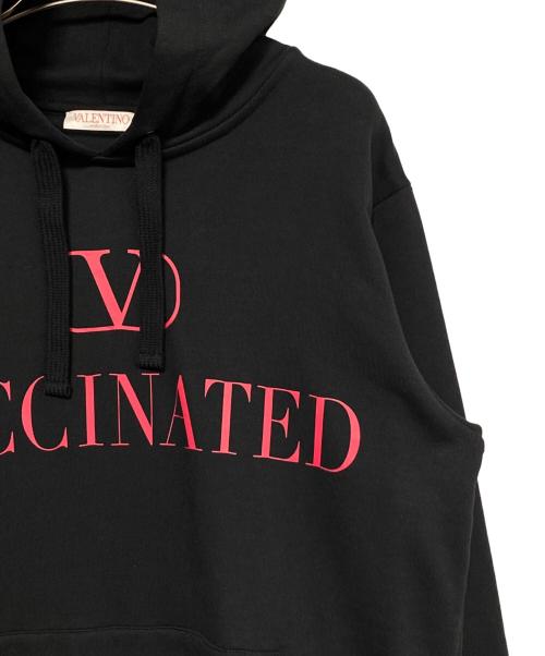 VALENTINO（ヴァレンティノ）VALENTINO (ヴァレンティノ) ロゴパーカー ブラック サイズ:Sの古着・服飾アイテム
