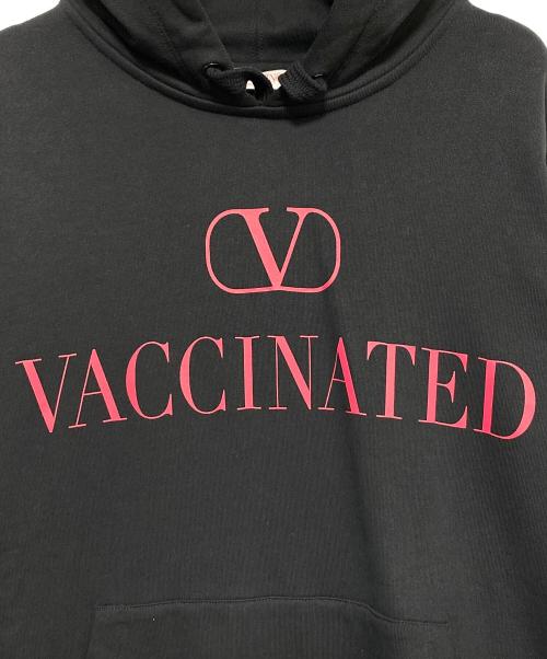 VALENTINO（ヴァレンティノ）VALENTINO (ヴァレンティノ) ロゴパーカー ブラック サイズ:Sの古着・服飾アイテム