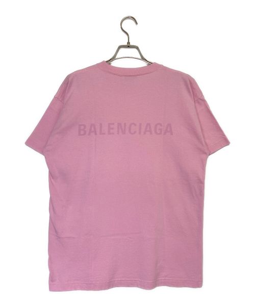 BALENCIAGA（バレンシアガ）BALENCIAGA (バレンシアガ) ロゴTシャツ ピンク サイズ:Mの古着・服飾アイテム