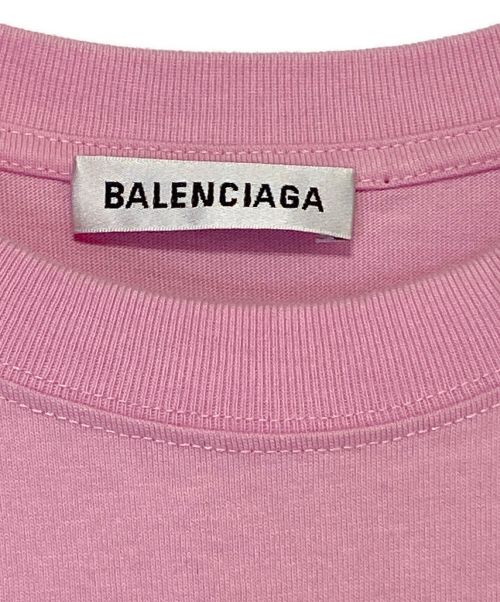 BALENCIAGA（バレンシアガ）BALENCIAGA (バレンシアガ) ロゴTシャツ ピンク サイズ:Mの古着・服飾アイテム