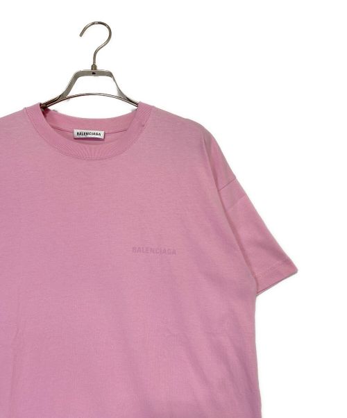 BALENCIAGA（バレンシアガ）BALENCIAGA (バレンシアガ) ロゴTシャツ ピンク サイズ:Mの古着・服飾アイテム