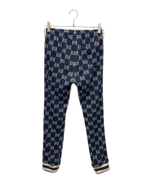 GUCCI（グッチ）GUCCI (グッチ) GGジャカード ジョギングパンツ ネイビー サイズ:XSの古着・服飾アイテム