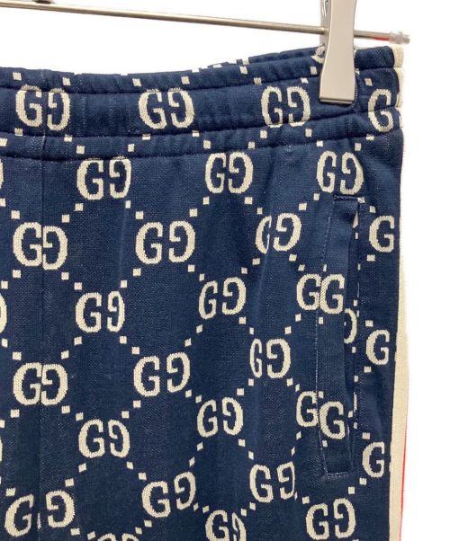 GUCCI（グッチ）GUCCI (グッチ) GGジャカード ジョギングパンツ ネイビー サイズ:XSの古着・服飾アイテム