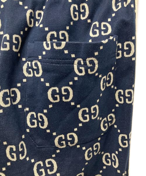 GUCCI（グッチ）GUCCI (グッチ) GGジャカード ジョギングパンツ ネイビー サイズ:XSの古着・服飾アイテム