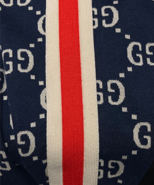 GUCCI（グッチ）GUCCI (グッチ) GGジャカード ジョギングパンツ ネイビー サイズ:XSの古着・服飾アイテム