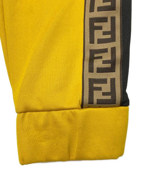 FENDI（フェンディ）FENDI (フェンディ) FFロゴトラックパンツ イエロー×ブラック サイズ:Mの古着・服飾アイテム