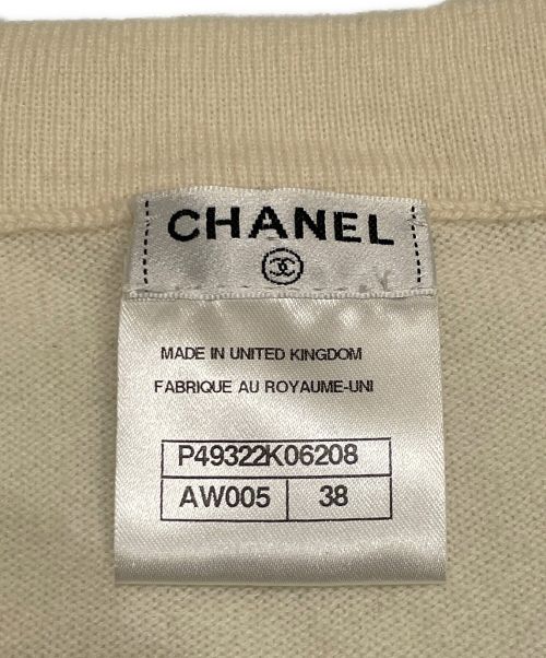 CHANEL（シャネル）CHANEL (シャネル) Coco mark button cardigan ベージュ サイズ:38の古着・服飾アイテム