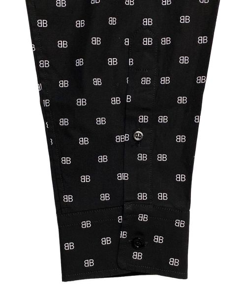 BALENCIAGA（バレンシアガ）BALENCIAGA (バレンシアガ) BBリピートロゴシャツ ブラック サイズ:37の古着・服飾アイテム