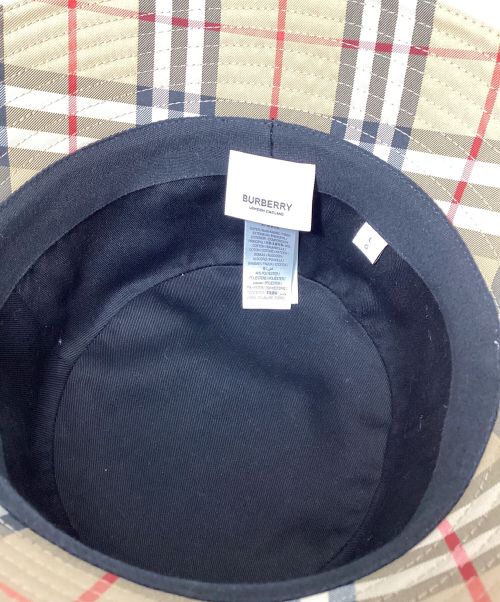 BURBERRY（バーバリー）BURBERRY (バーバリー) ノヴァチェックハット ベージュ サイズ:Lの古着・服飾アイテム
