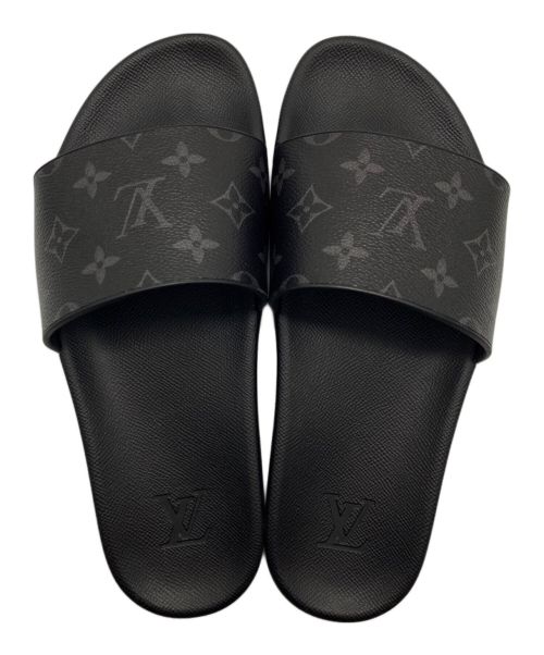 LOUIS VUITTON（ルイ ヴィトン）LOUIS VUITTON (ルイ ヴィトン) ウォーターフロントライン サンダル ブラック サイズ:27の古着・服飾アイテム