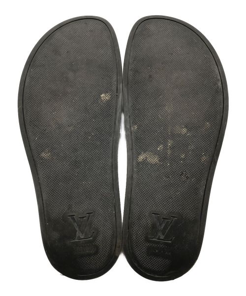 LOUIS VUITTON（ルイ ヴィトン）LOUIS VUITTON (ルイ ヴィトン) ウォーターフロントライン サンダル ブラック サイズ:27の古着・服飾アイテム