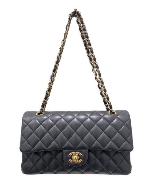 CHANEL（シャネル）CHANEL (シャネル) マトラッセ 25/ラムスキン ブラック×ゴールド サイズ:25の古着・服飾アイテム