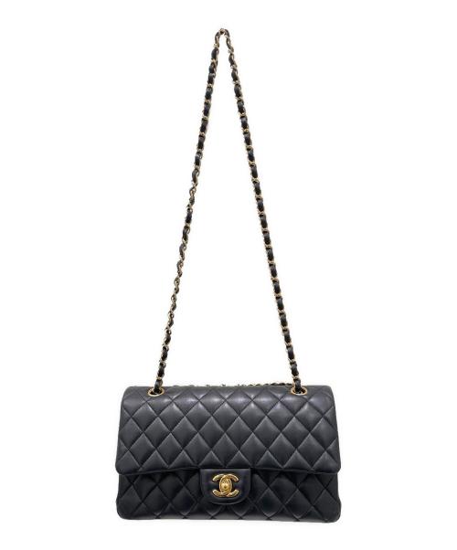 CHANEL（シャネル）CHANEL (シャネル) マトラッセ 25/ラムスキン ブラック×ゴールド サイズ:25の古着・服飾アイテム
