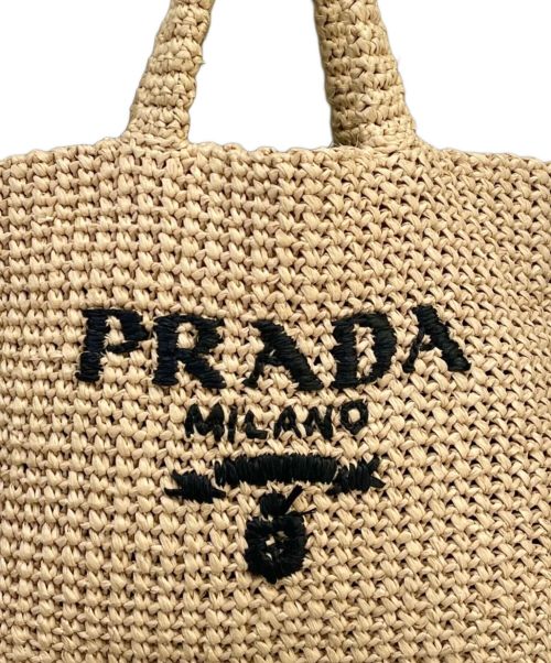 PRADA（プラダ）PRADA (プラダ) クロシェ トートバッグ ナチュラル サイズ:スモールの古着・服飾アイテム