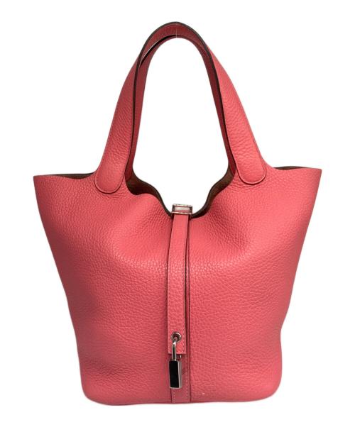 HERMES（エルメス）HERMES (エルメス) ピコタン ロック MM/シルバー金具/トリヨンクレマンス/ローズアザレ/Y刻印 ローズアザレ サイズ:MMの古着・服飾アイテム