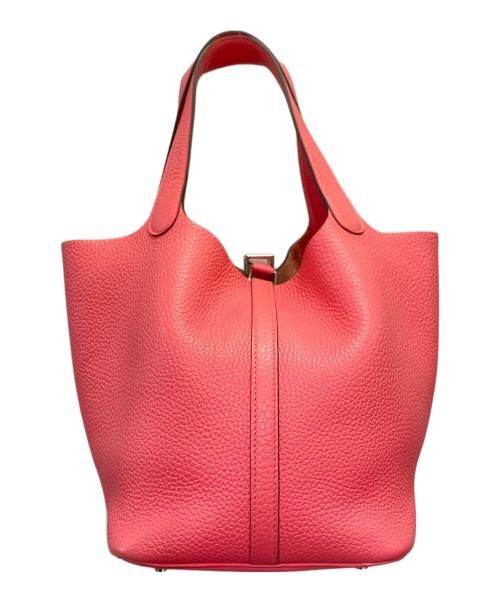 HERMES（エルメス）HERMES (エルメス) ピコタン ロック MM/シルバー金具/トリヨンクレマンス/ローズアザレ/Y刻印 ローズアザレ サイズ:MMの古着・服飾アイテム
