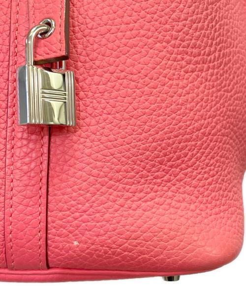 HERMES（エルメス）HERMES (エルメス) ピコタン ロック MM/シルバー金具/トリヨンクレマンス/ローズアザレ/Y刻印 ローズアザレ サイズ:MMの古着・服飾アイテム