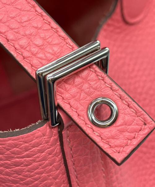 HERMES（エルメス）HERMES (エルメス) ピコタン ロック MM/シルバー金具/トリヨンクレマンス/ローズアザレ/Y刻印 ローズアザレ サイズ:MMの古着・服飾アイテム