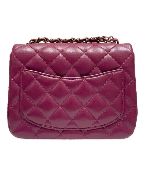 CHANEL（シャネル）CHANEL (シャネル) ミニマトラッセチェーンショルダーバッグ ワインレッド×ゴールド金具の古着・服飾アイテム