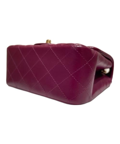 CHANEL（シャネル）CHANEL (シャネル) ミニマトラッセチェーンショルダーバッグ ワインレッド×ゴールド金具の古着・服飾アイテム