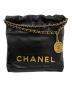 CHANEL（シャネル）の古着「CHANEL 22 LINE MINI マトラッセ チェーンショルダーバッグ」｜ブラック