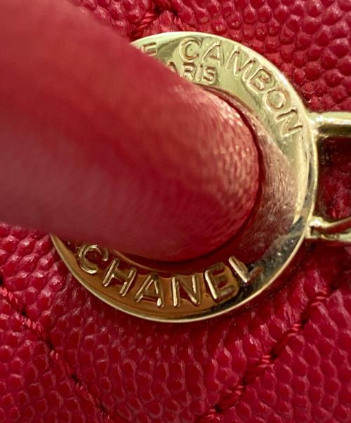 CHANEL（シャネル）CHANEL (シャネル) ココハンドルチェーンショルダーバッグ ピンクの古着・服飾アイテム