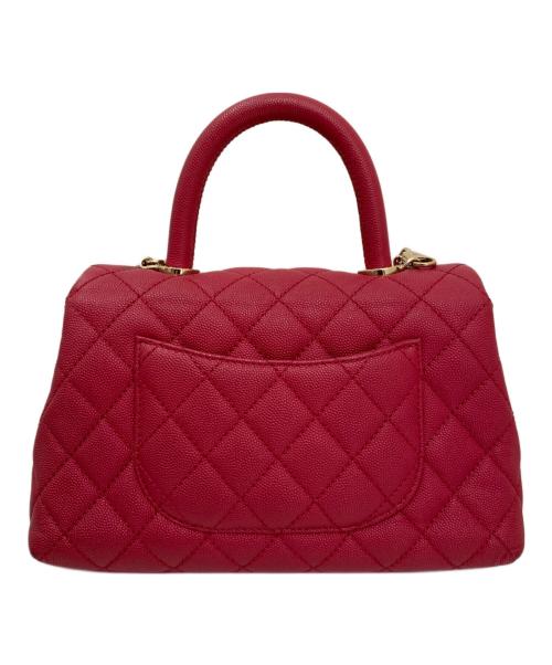 CHANEL（シャネル）CHANEL (シャネル) ココハンドル23/2WAYバッグ ピンク サイズ:23の古着・服飾アイテム