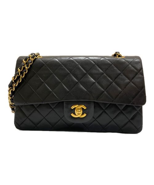 CHANEL（シャネル）CHANEL (シャネル) マトラッセ25/ラムスキン ブラック×ゴールド サイズ:25の古着・服飾アイテム