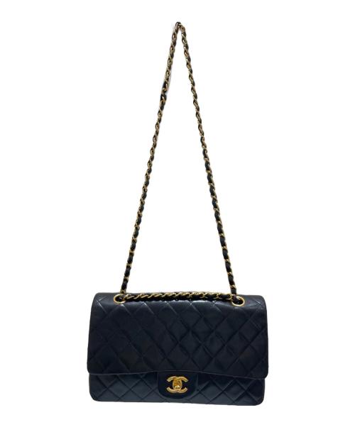 CHANEL（シャネル）CHANEL (シャネル) マトラッセ25/ラムスキン ブラック×ゴールド サイズ:25の古着・服飾アイテム