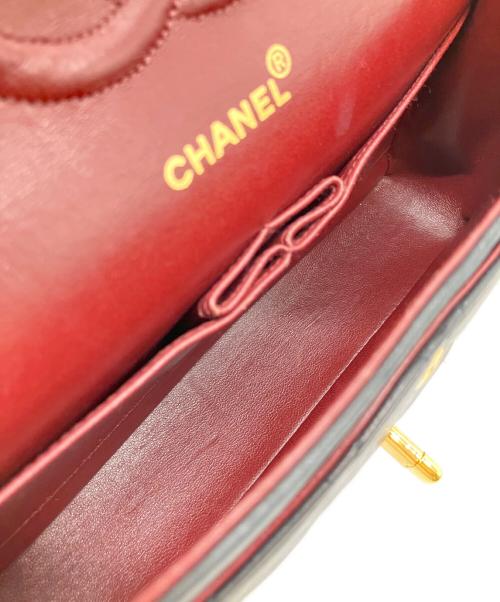 CHANEL（シャネル）CHANEL (シャネル) Wフラップチェーンショルダーバッグ ブラック サイズ:25の古着・服飾アイテム