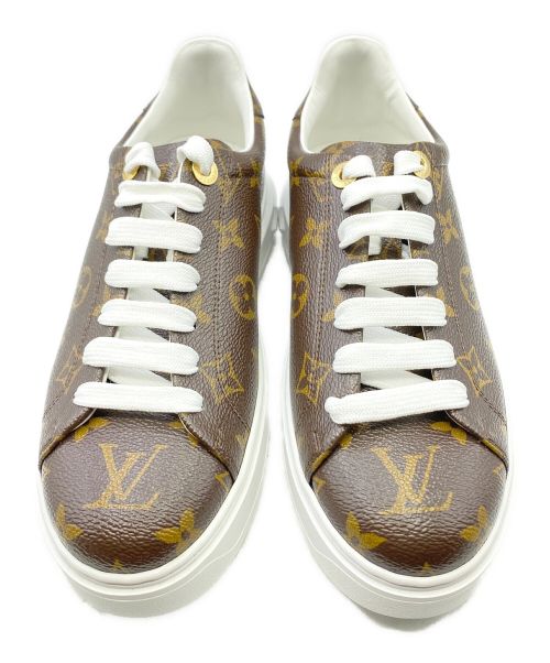 LOUIS VUITTON（ルイ ヴィトン）LOUIS VUITTON (ルイ ヴィトン) タイムアウトラインスニーカー ブラウン サイズ:37 1/2の古着・服飾アイテム