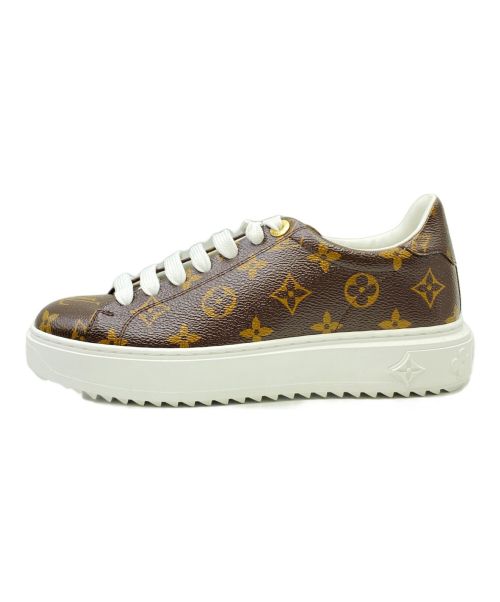 LOUIS VUITTON（ルイ ヴィトン）LOUIS VUITTON (ルイ ヴィトン) タイムアウトラインスニーカー ブラウン サイズ:37 1/2の古着・服飾アイテム