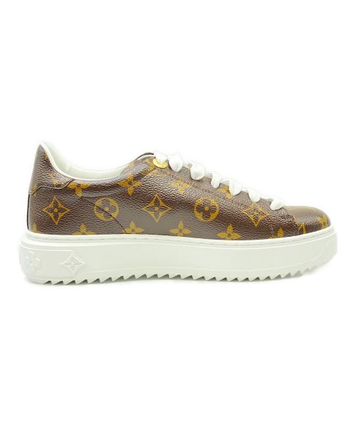 LOUIS VUITTON（ルイ ヴィトン）LOUIS VUITTON (ルイ ヴィトン) タイムアウトラインスニーカー ブラウン サイズ:37 1/2の古着・服飾アイテム