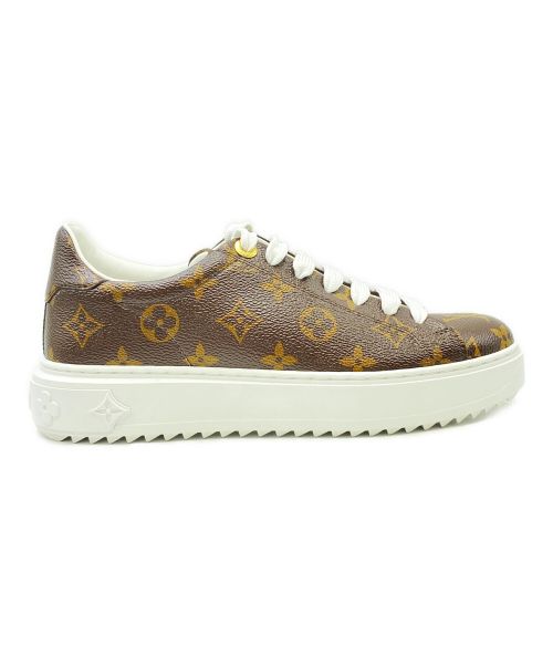 LOUIS VUITTON（ルイ ヴィトン）LOUIS VUITTON (ルイ ヴィトン) タイムアウトラインスニーカー ブラウン サイズ:37 1/2の古着・服飾アイテム