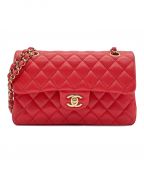 CHANELシャネル）の古着「マトラッセ23/チェーンショルダーバッグ」｜レッド