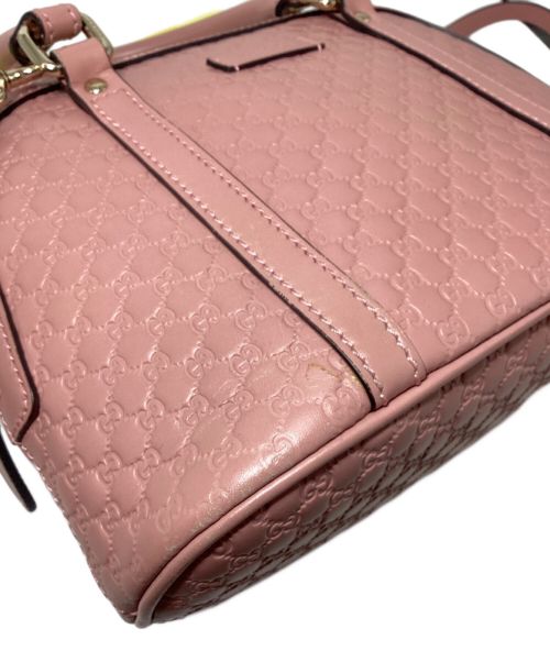 GUCCI（グッチ）GUCCI (グッチ) マイクログッチシマ2WAYショルダーバッグ ピンクの古着・服飾アイテム