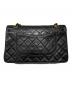 CHANEL (シャネル) マトラッセ 25 Wフラップチェーンショルダーバッグ/ラムスキン ブラック サイズ:25：540000円