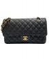 CHANEL（シャネル）の古着「マトラッセ25/キャビアスキン」｜ブラック×ゴールド