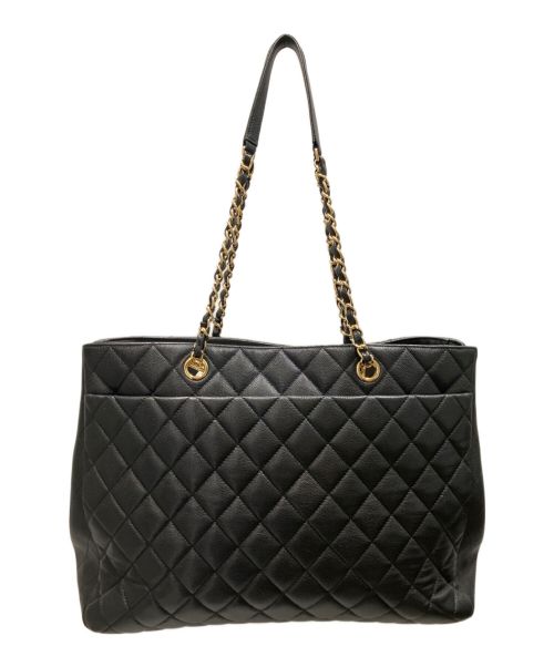 CHANEL（シャネル）CHANEL (シャネル) マトラッセ チェーントートバッグ ブラックの古着・服飾アイテム