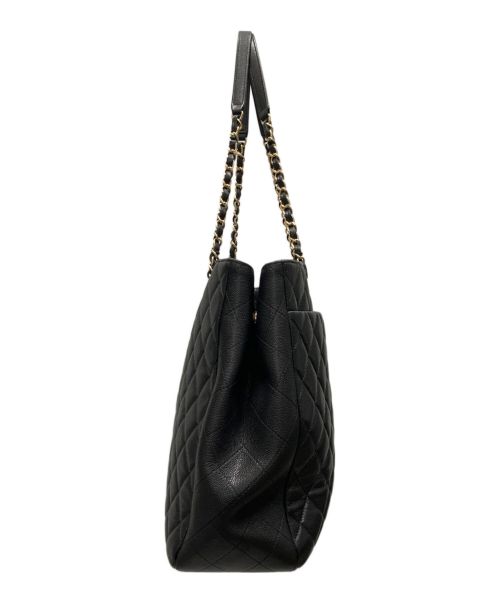CHANEL（シャネル）CHANEL (シャネル) マトラッセ チェーントートバッグ ブラックの古着・服飾アイテム