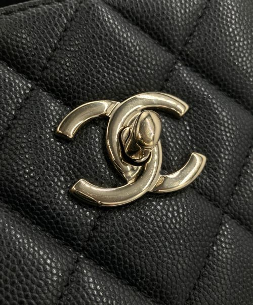 CHANEL（シャネル）CHANEL (シャネル) マトラッセ チェーントートバッグ ブラックの古着・服飾アイテム